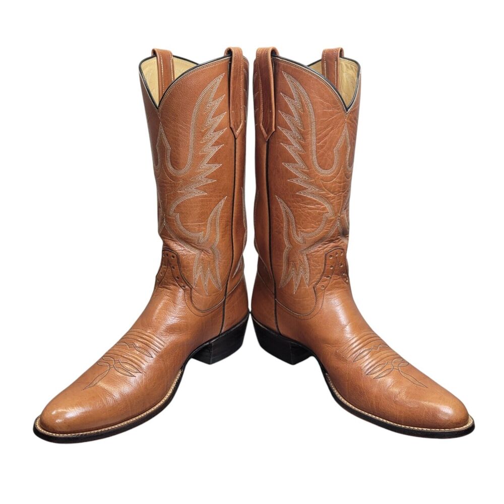 Rios Of Mercedes Women's Brown Soft Leather Western Boots Size 11.5AA NARROW